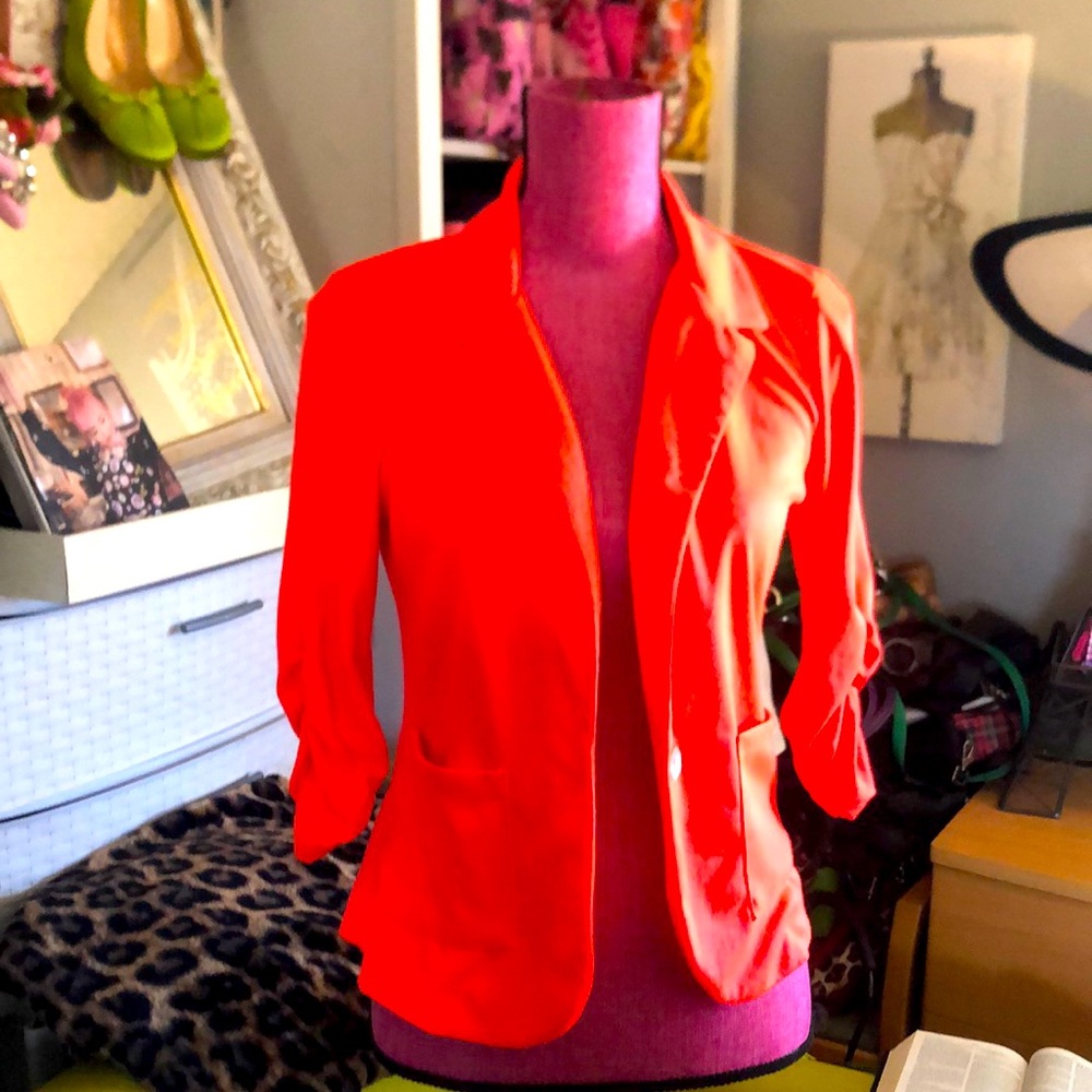 Day Glo Orange blazer